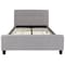 Flash Furniture Platform Bed, Tribeca, Full, Light Gray HG-26-GG - alternate 5